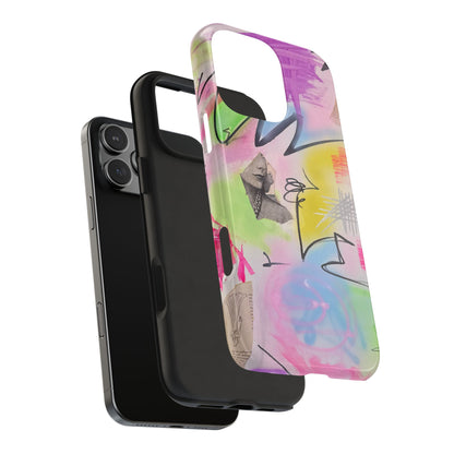 "pastel static" airbrush iPhone case