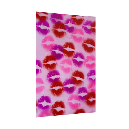 "mwah!" airbrush rolled print