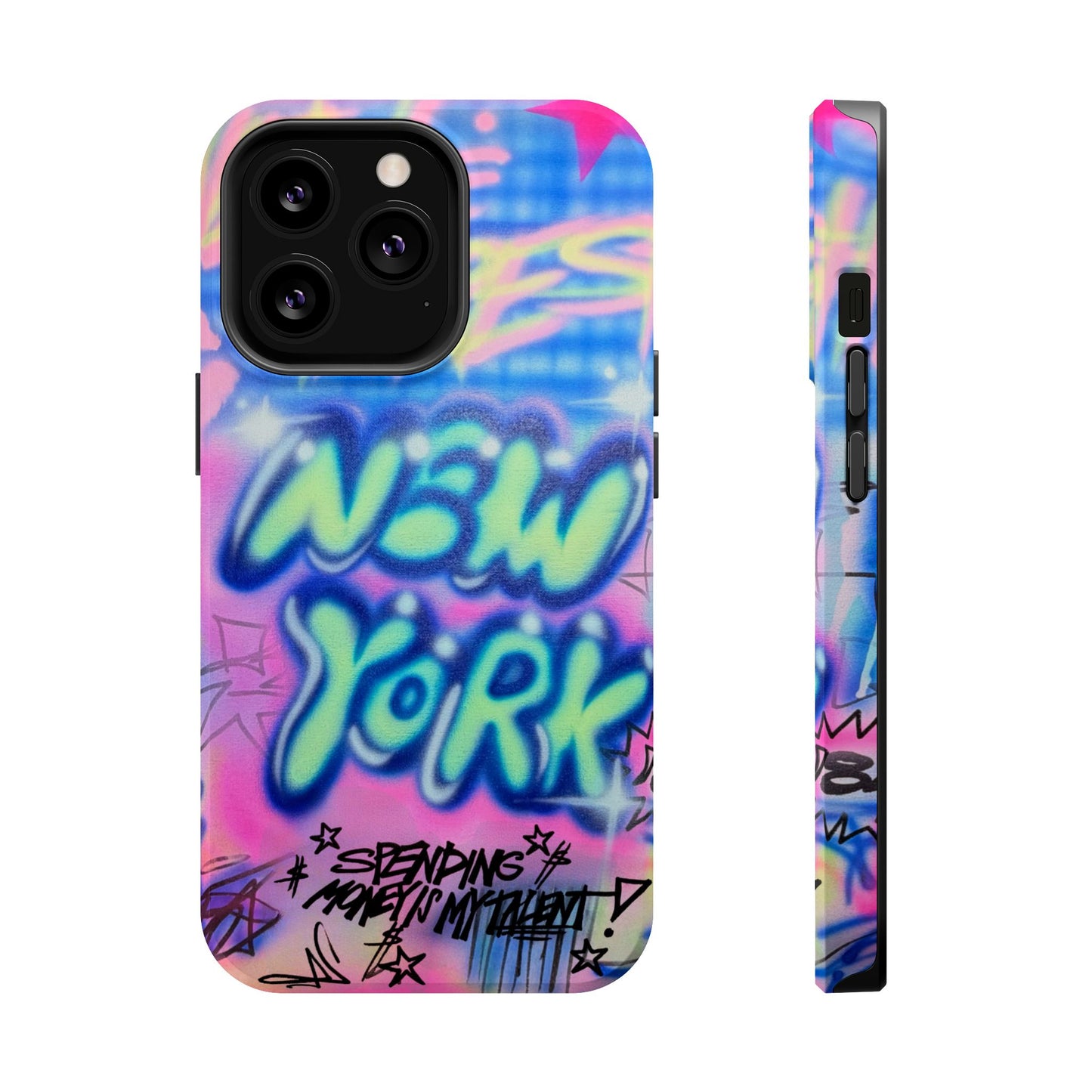 magsafe "spending $$ is my talent" airbrush iPhone case