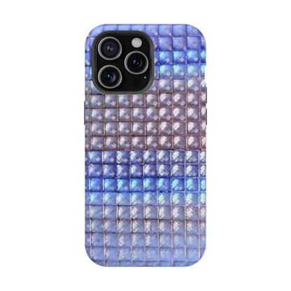 MagSafe "blue studs" airbrush iPhone case