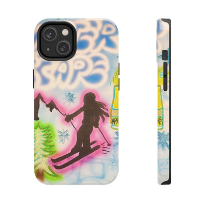 "winter escape" airbrush iPhone case
