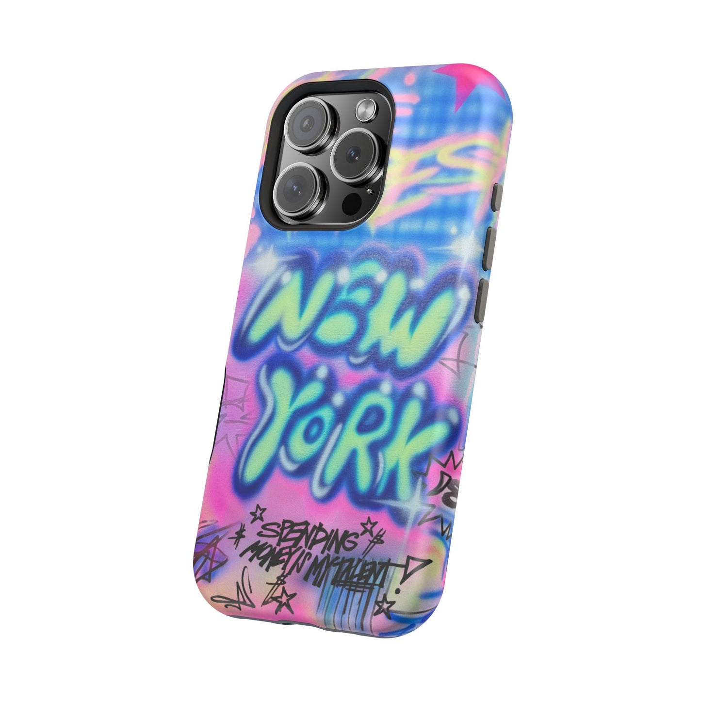 magsafe "spending $$ is my talent" airbrush iPhone case