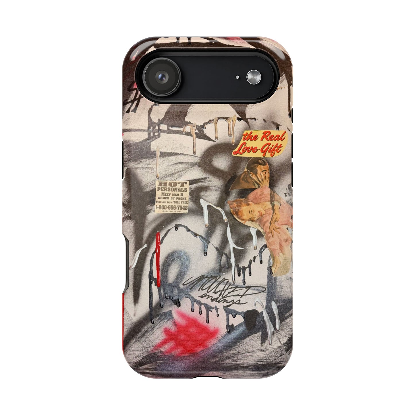 MagSafe "real love" airbrush iPhone case