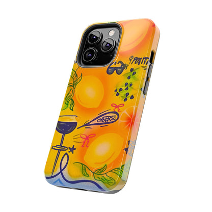 "citrus coastline" airbrush iPhone case