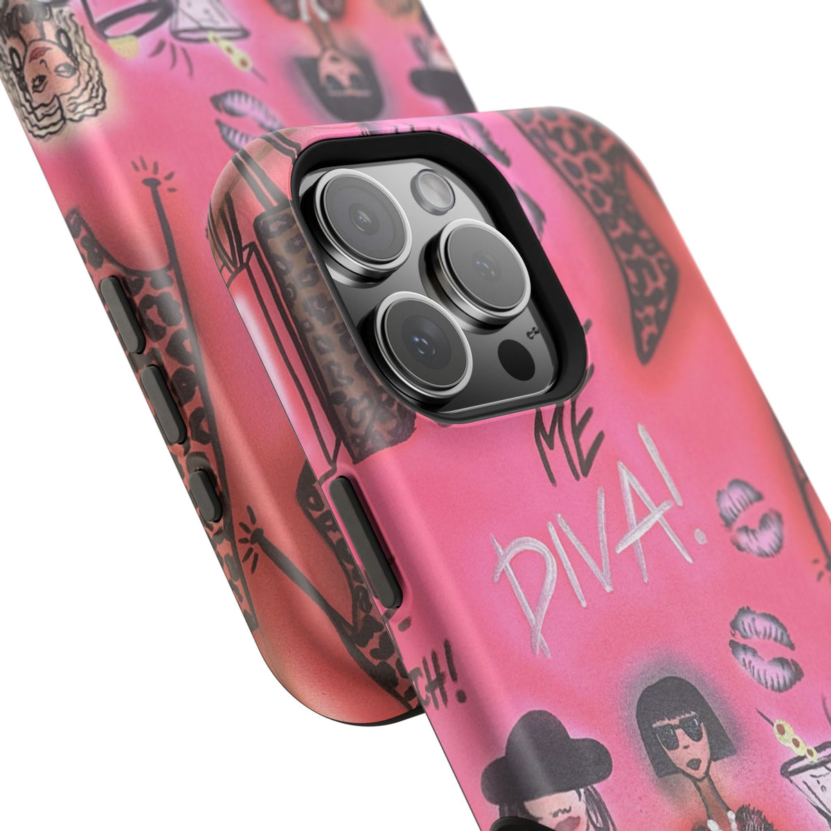 MagSafe "party diva" airbrush iPhone case