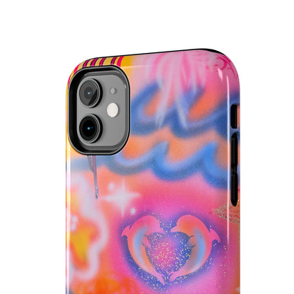 "mornings in malibu" airbrush iPhone case