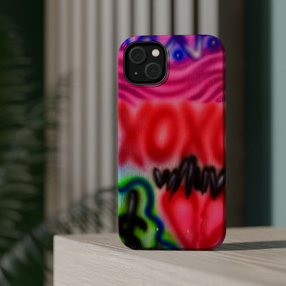 MagSafe Airbrush-iPhone-Hülle „with luv, xoxo“