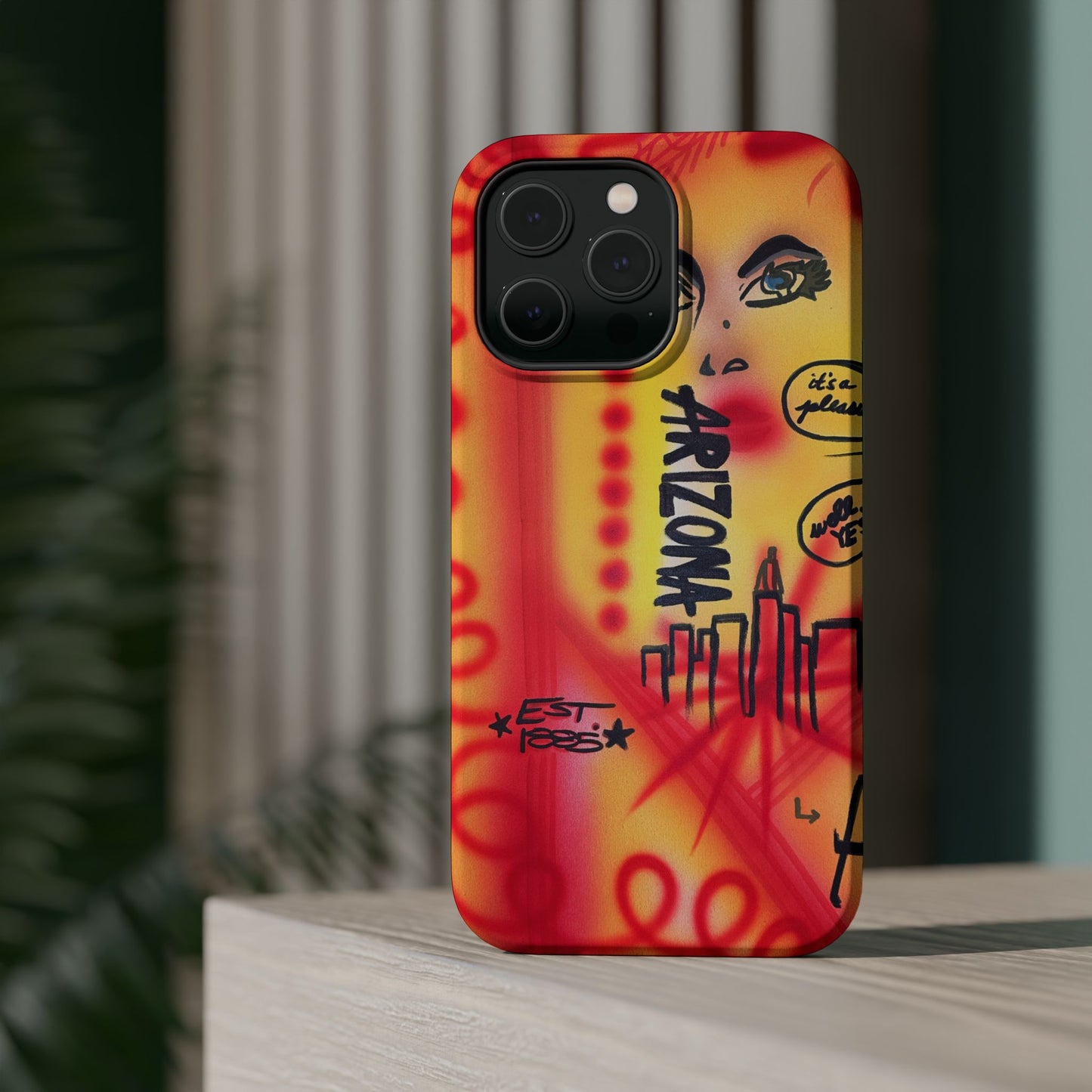 MagSafe "tempe, az" airbrush iPhone case