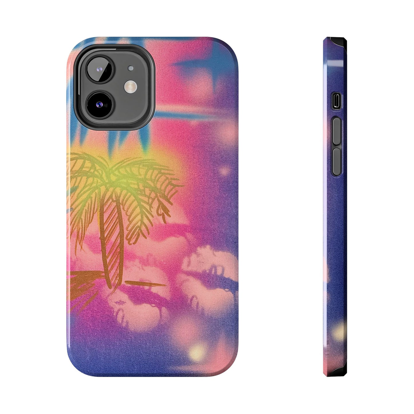 "glowy night" airbrush iPhone case