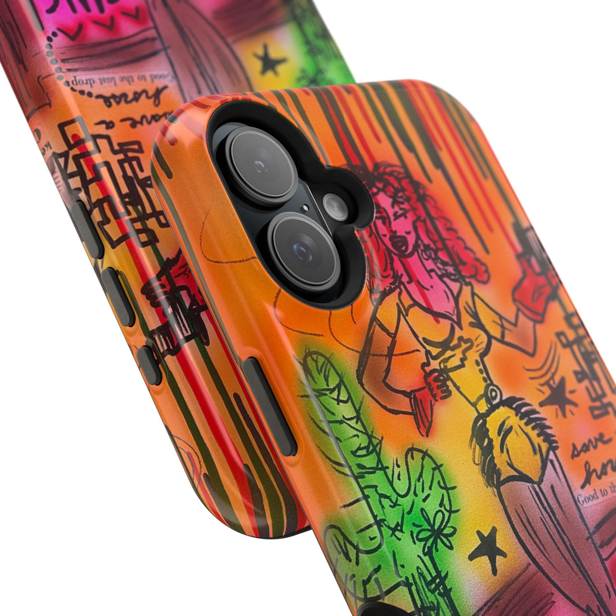 MagSafe "wild, wild west" airbrush iPhone case