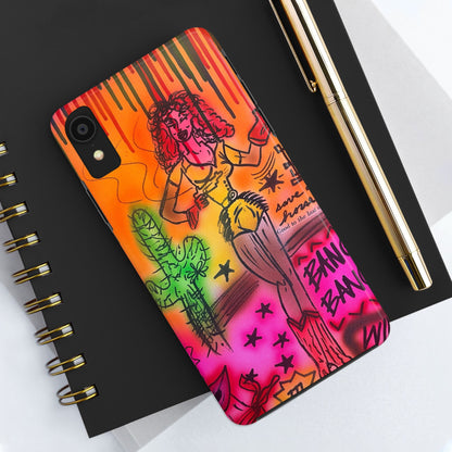 "wild, wild west" airbrush iPhone case