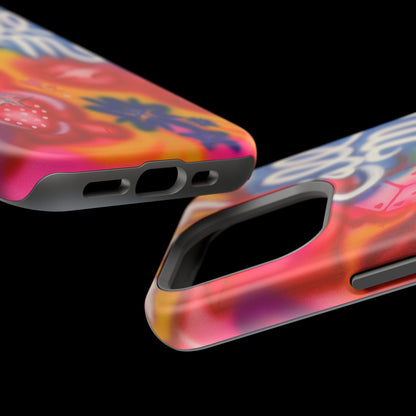 MagSafe „RUF MICH AN!“ Airbrush iPhone Hülle