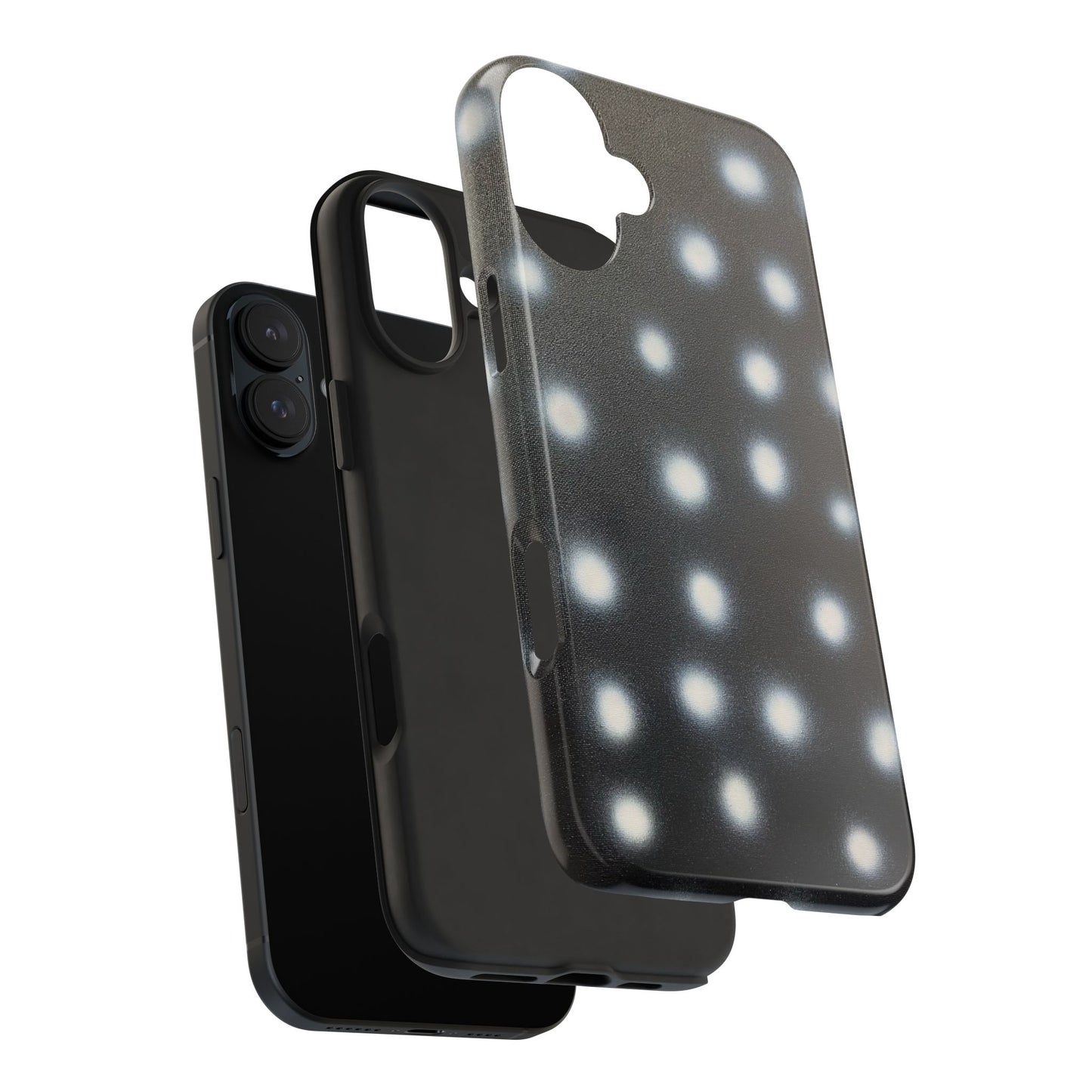 "coconut noir polka dot" airbrush iPhone case