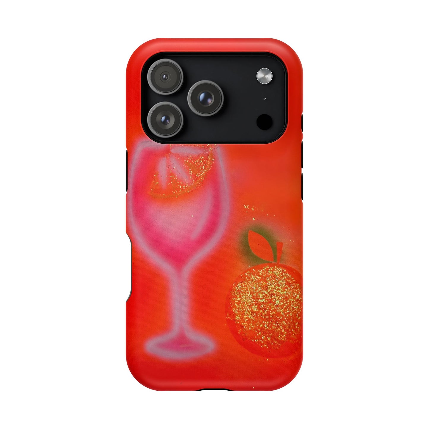 MagSafe "aperol spritz" airbrush iPhone case