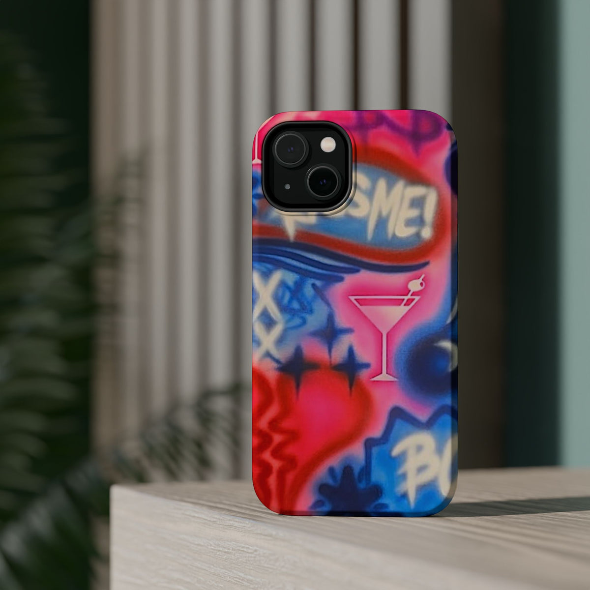 MagSafe "kiss me pt. 2" Airbrush iPhone Hülle