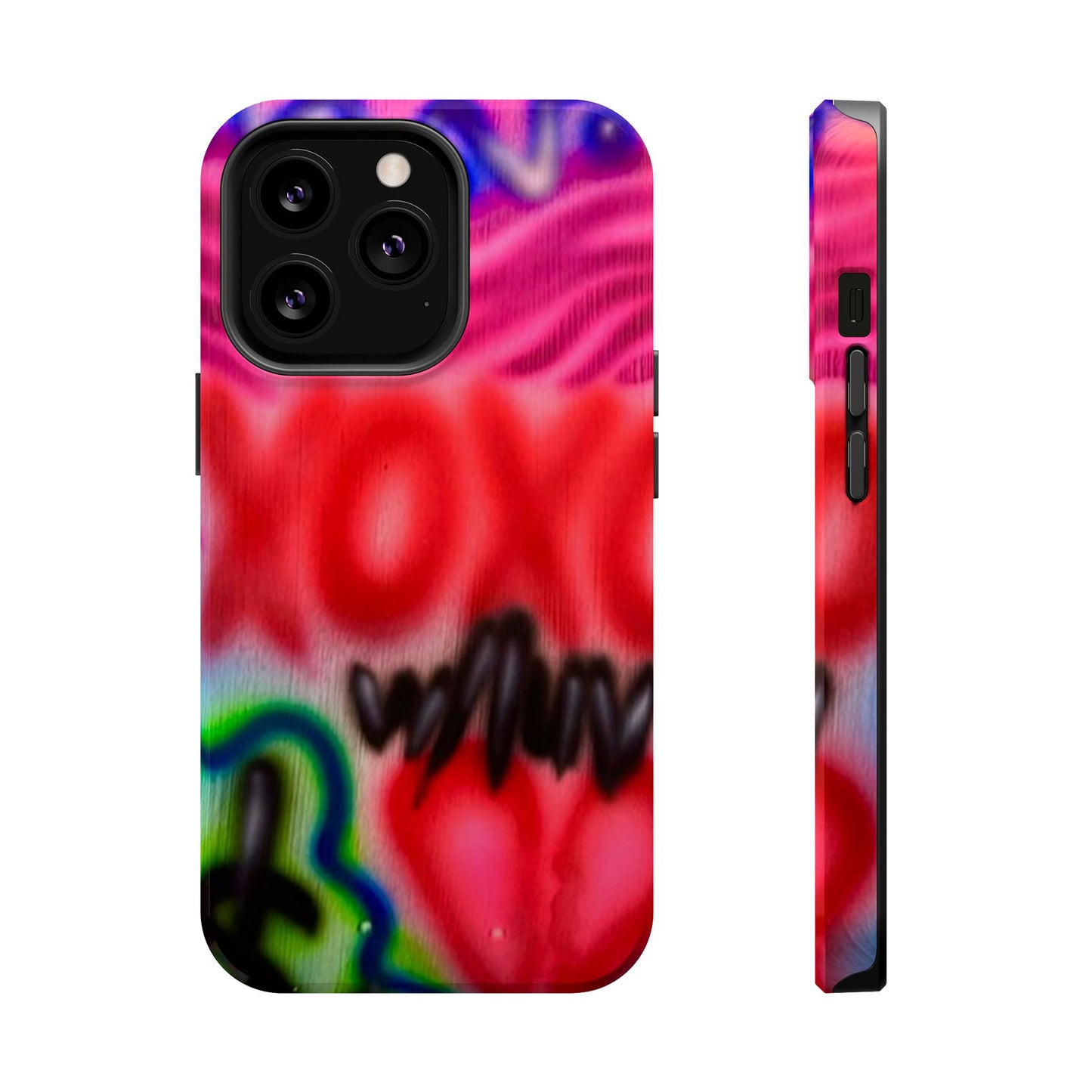 MagSafe Airbrush-iPhone-Hülle „with luv, xoxo“