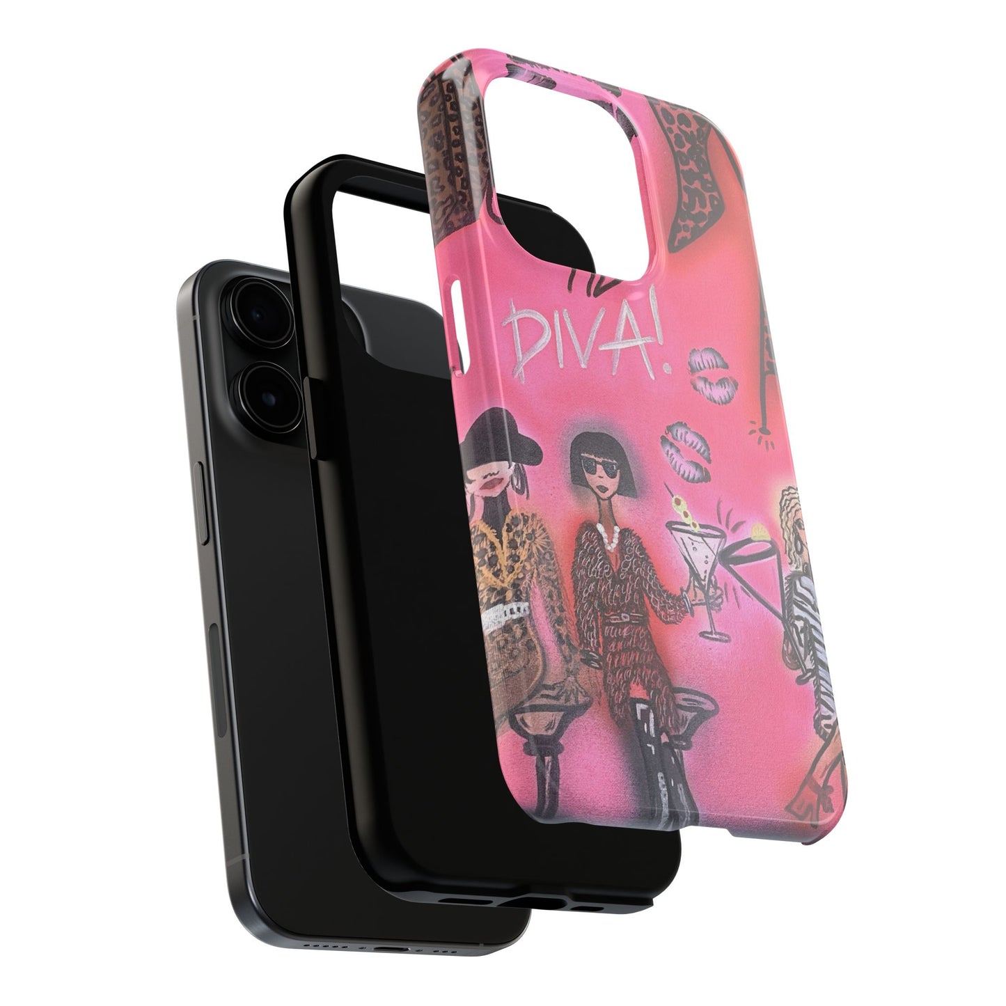 "party diva" airbrush iPhone case