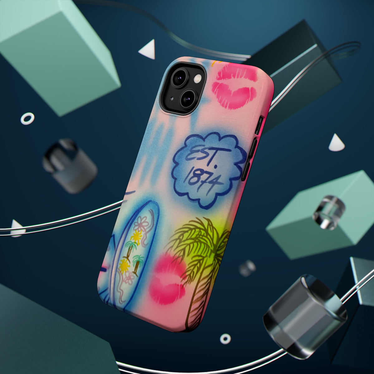 MagSafe "in the wave" airbrush iPhone case