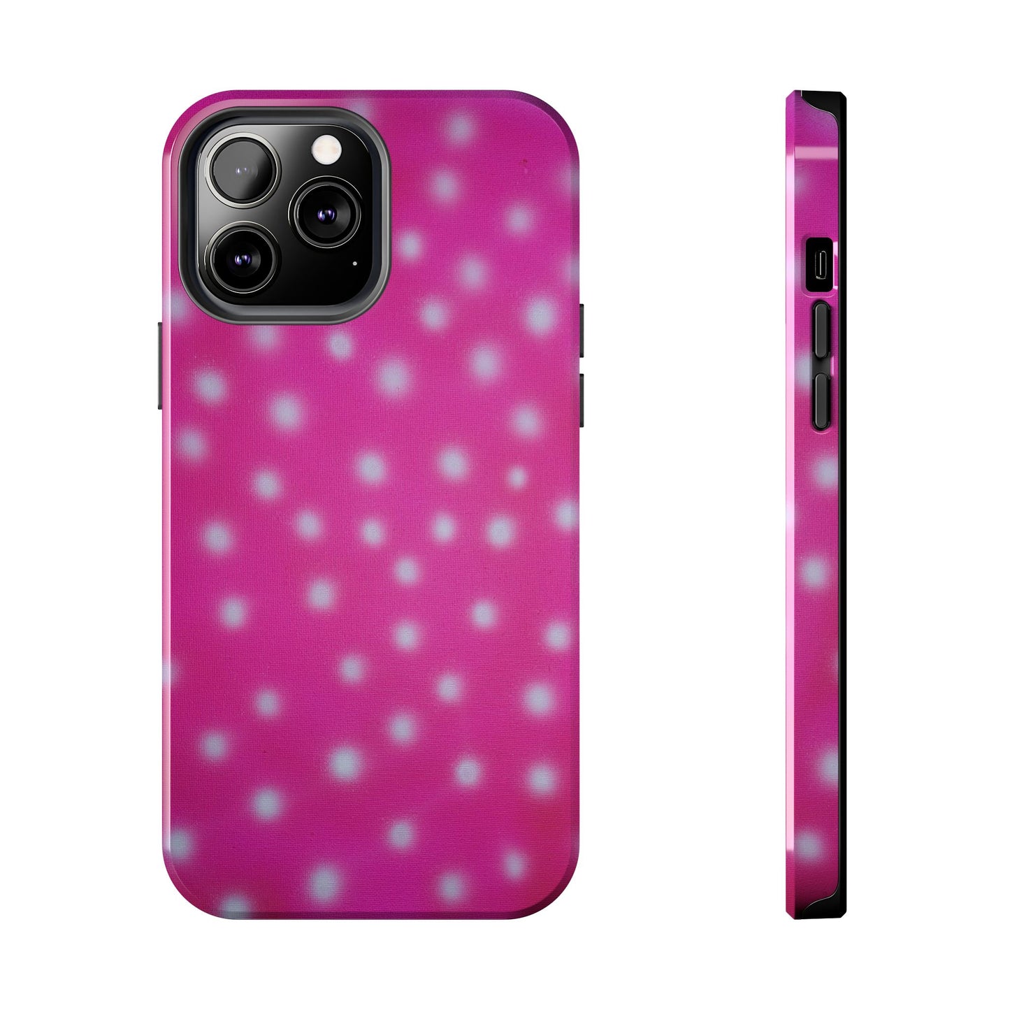 "bubblegum polka dot" airbrush iPhone case