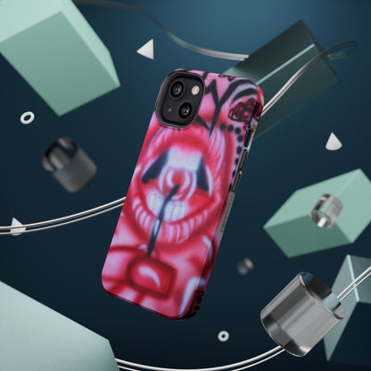 MagSafe "be happy, go lucky" Airbrush-iPhone-Hülle