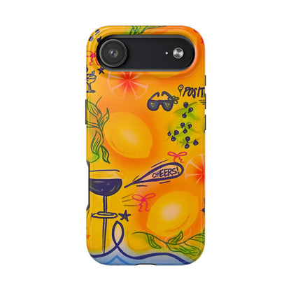"citrus coastline" airbrush iPhone case