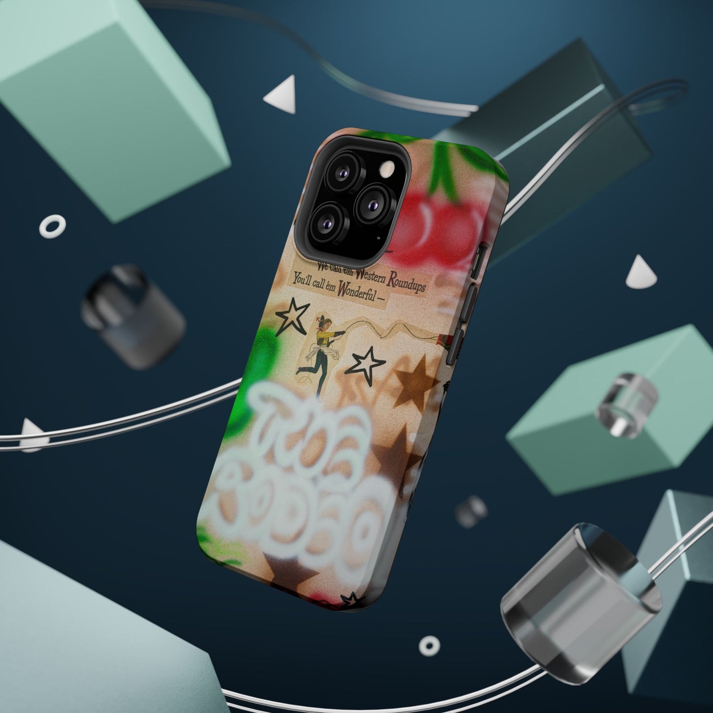 MagSafe "the rodeo" airbrush iPhone case