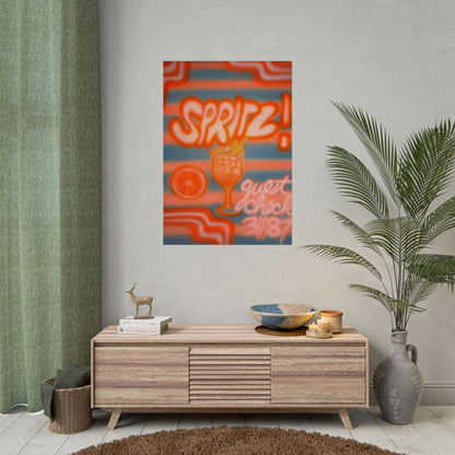 "aperol spritz" airbrush rolled print