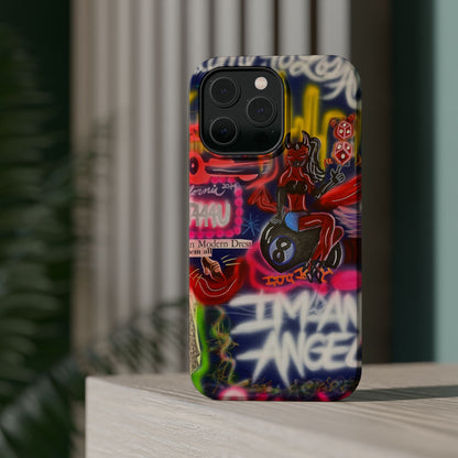 MagSafe "im an angel" airbrush iPhone case