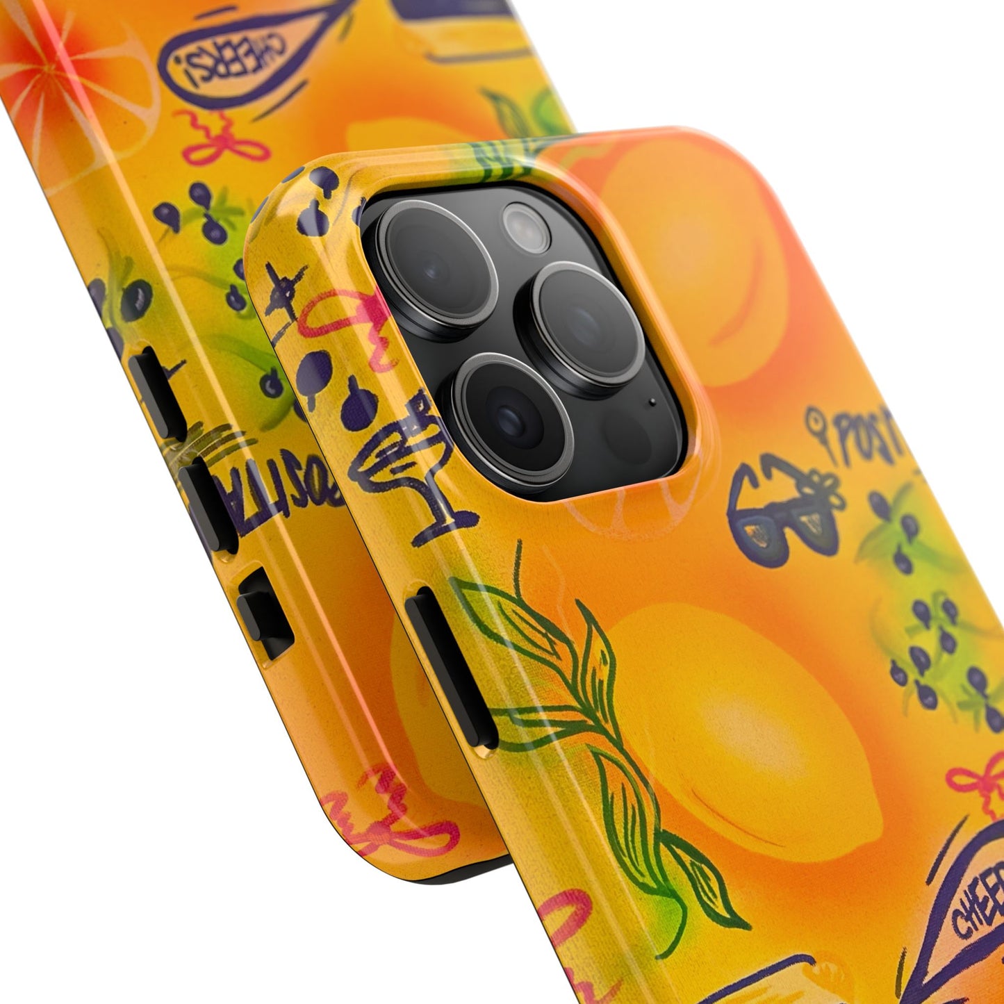 "citrus coastline" airbrush iPhone case