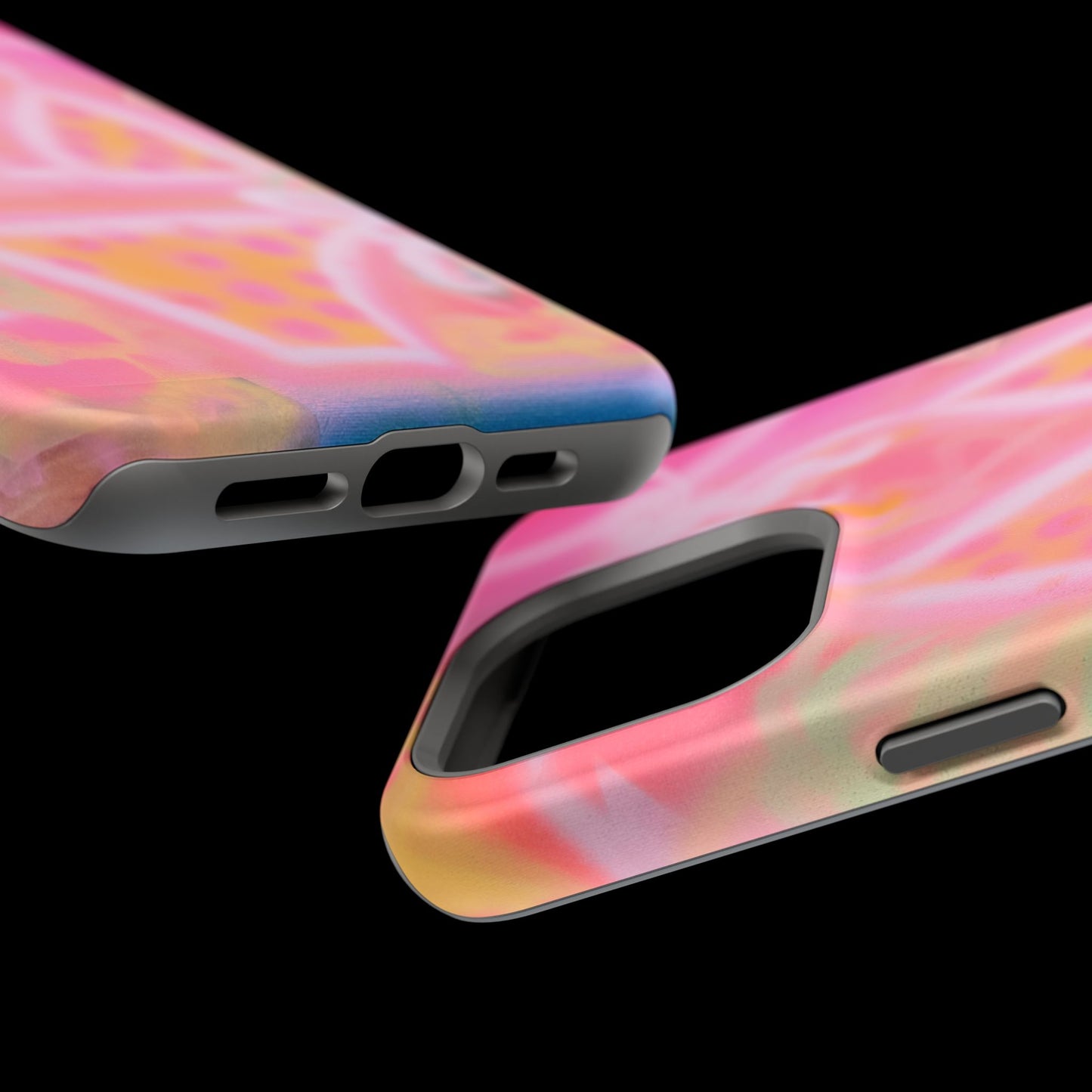 MagSafe "yellow polka dot bikini" airbrush iPhone case