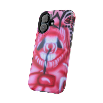 MagSafe "be happy, go lucky" Airbrush-iPhone-Hülle