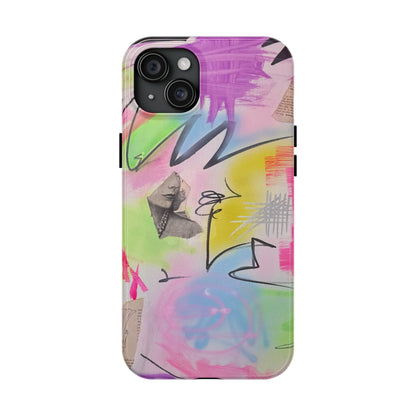 "pastel static" airbrush iPhone case