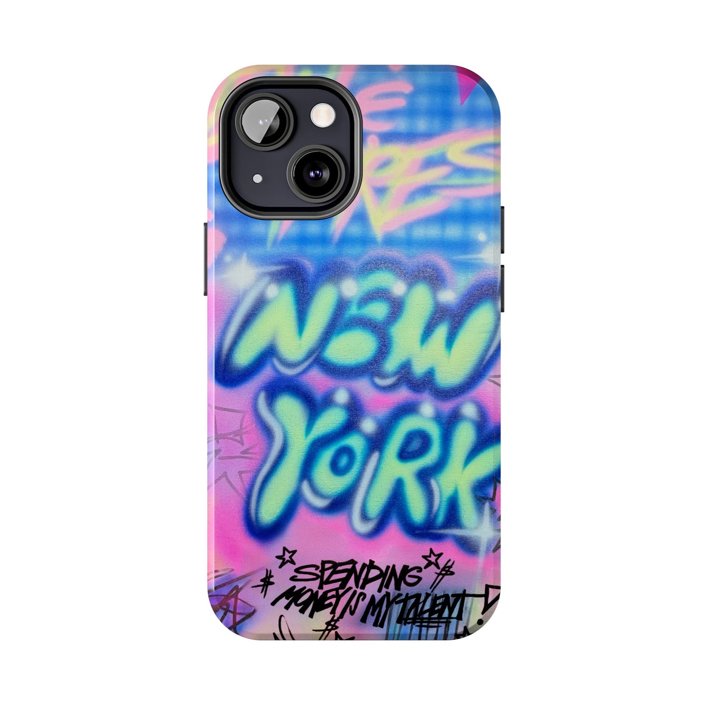 "spending money is my talent" airbrush iPhone case
