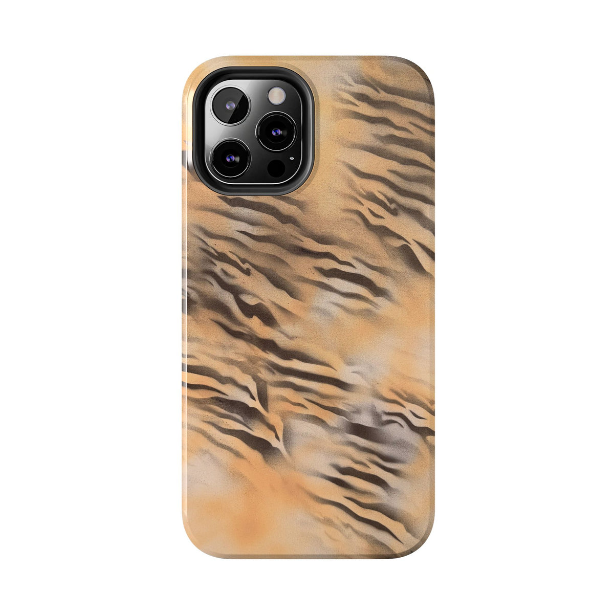 neutral tiger airbrush iPhone case