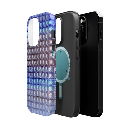 MagSafe "blue studs" airbrush iPhone case