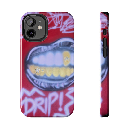 "tooth drip" airbrush iPhone case