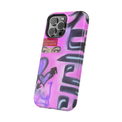 MagSafe "purple princess" airbrush iPhone case