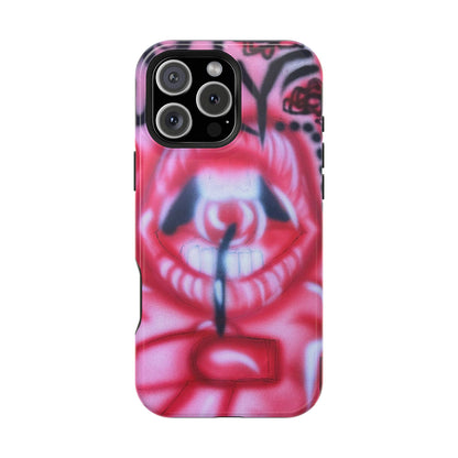 MagSafe "be happy, go lucky" Airbrush-iPhone-Hülle