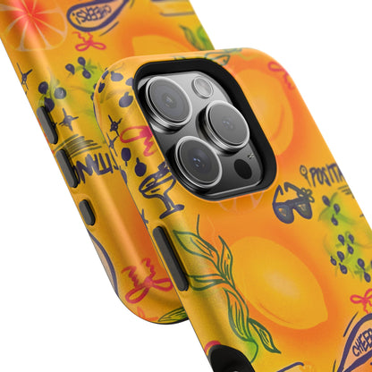 MagSafe Airbrush iPhone Hülle „citrus coastline“