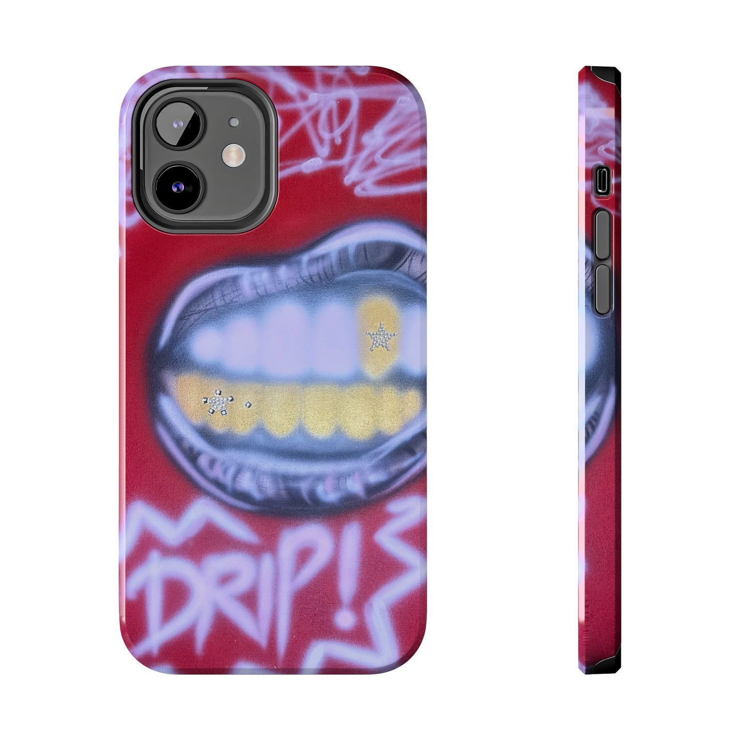 "tooth drip" airbrush iPhone case