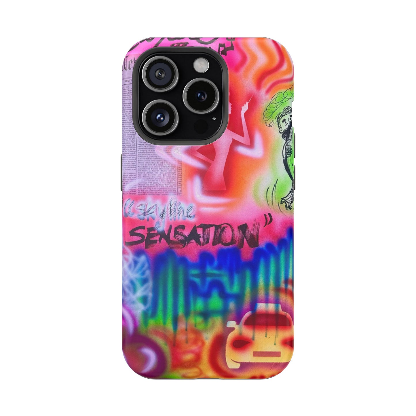 MagSafe "skyline sensation" airbrush iPhone case