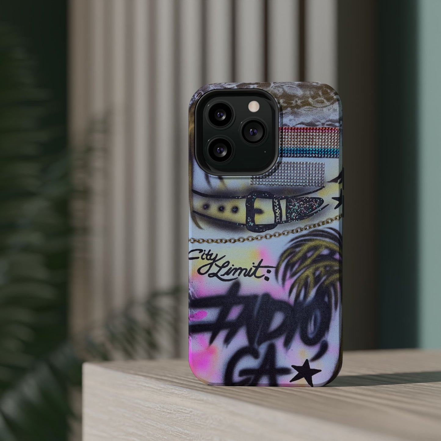 MagSafe "indio, ca" airbrush iPhone case