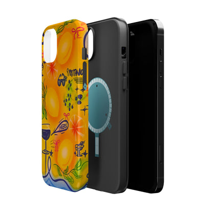 MagSafe Airbrush iPhone Hülle „citrus coastline“