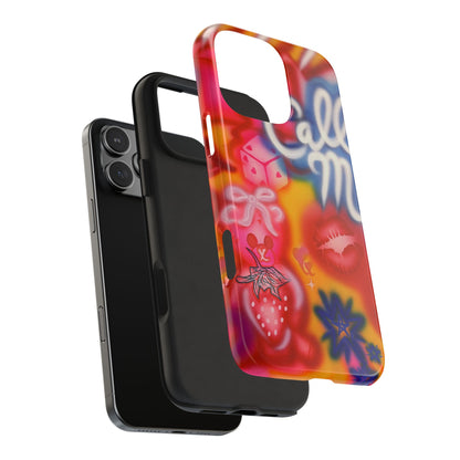 "CALL ME!" airbrush iPhone case