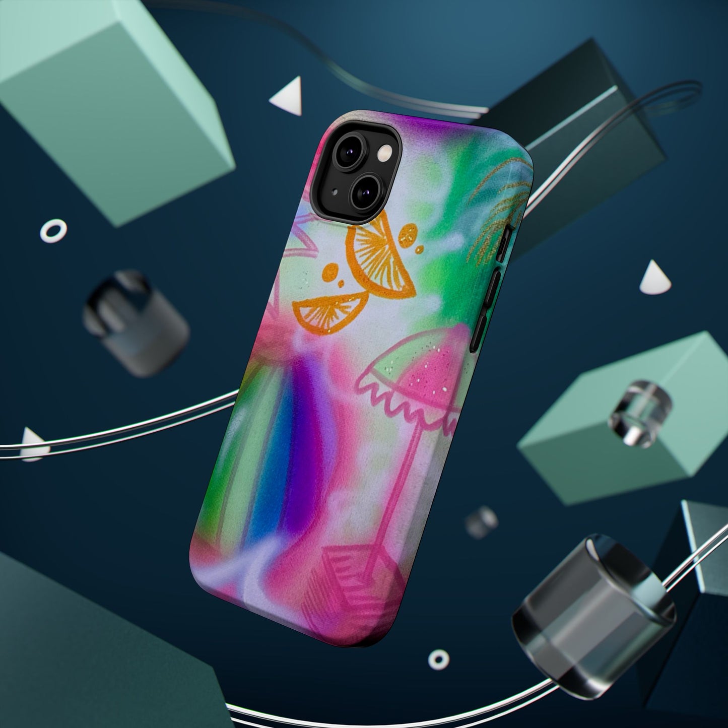 MagSafe "on the beach" airbrush iPhone case