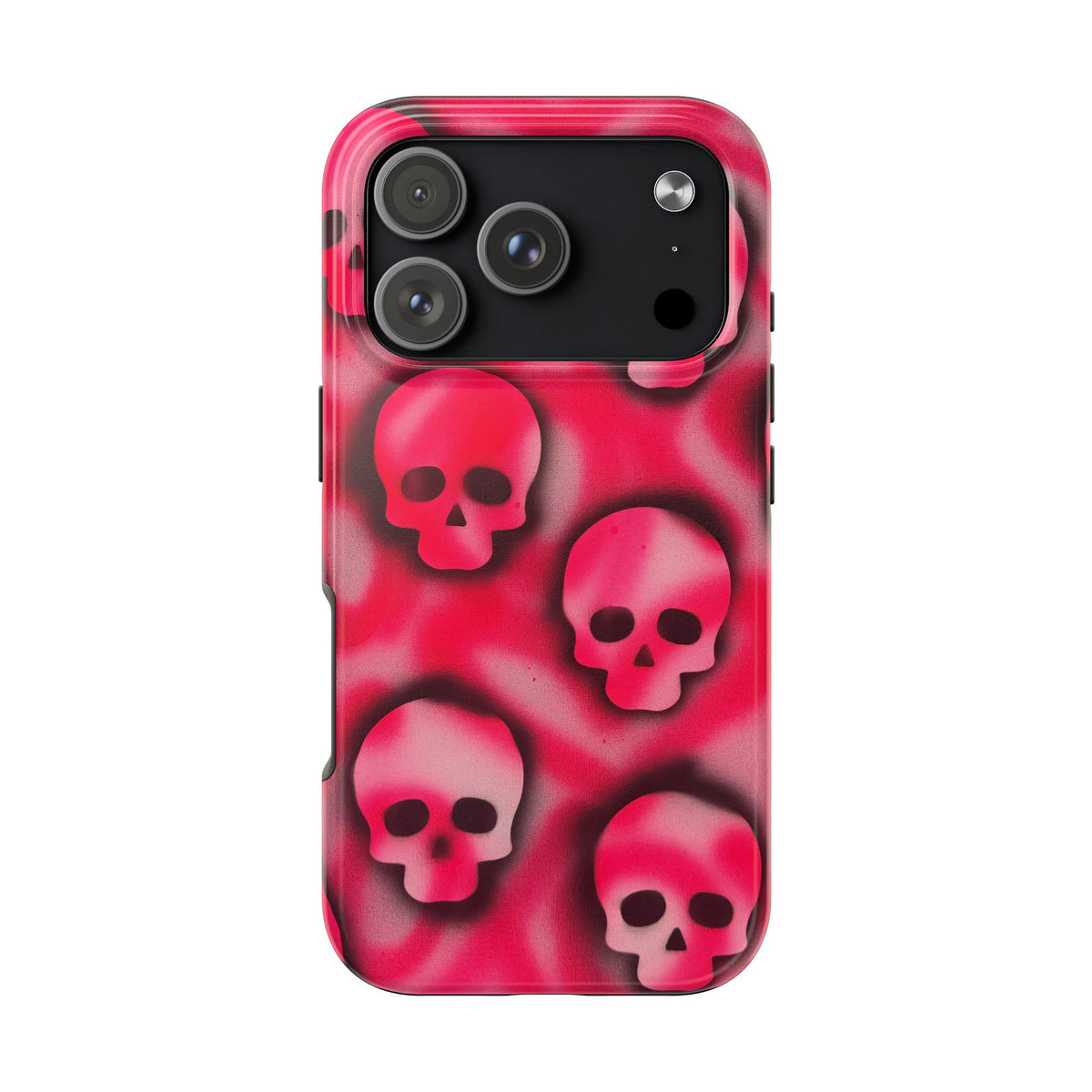 "pink skully" airbrush iPhone case