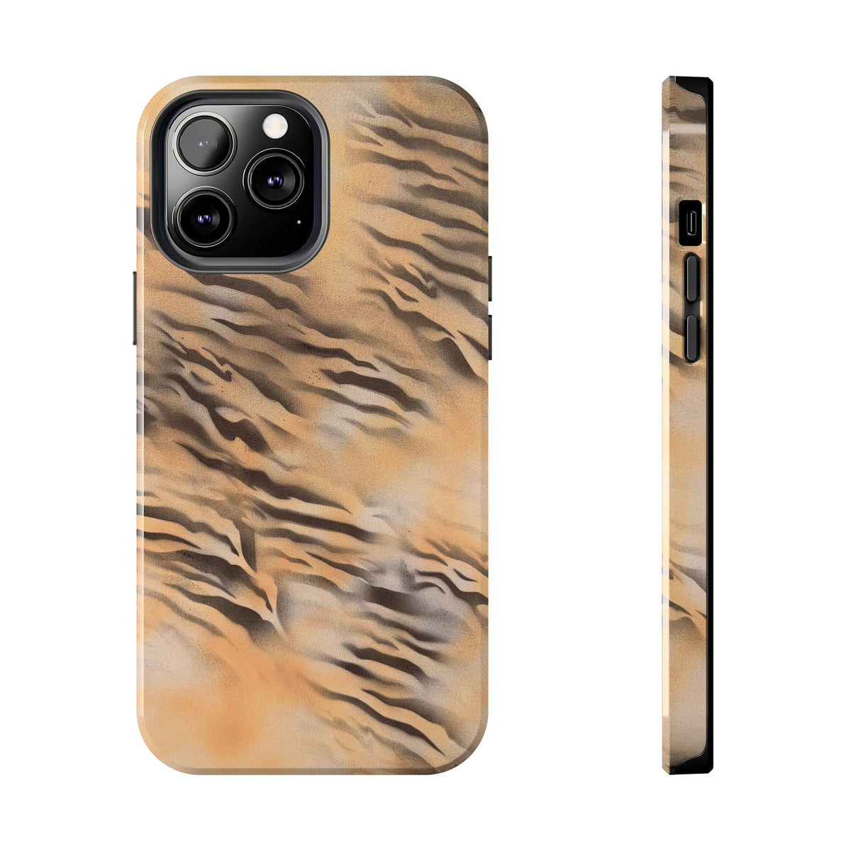 neutral tiger airbrush iPhone case