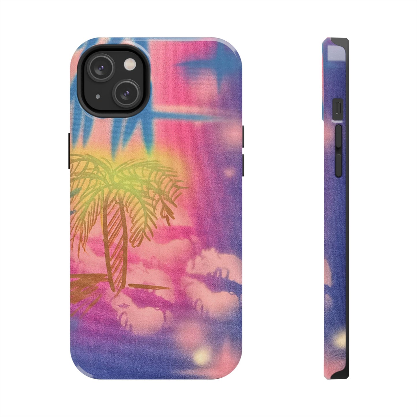 "glowy night" airbrush iPhone case