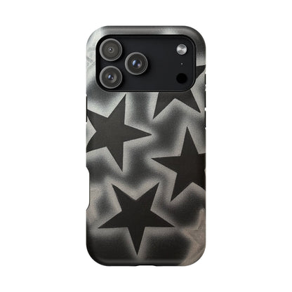 MagSafe "chrome stars" airbrush iPhone case