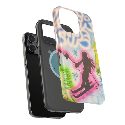 MagSafe "winter escape" airbrush iPhone case
